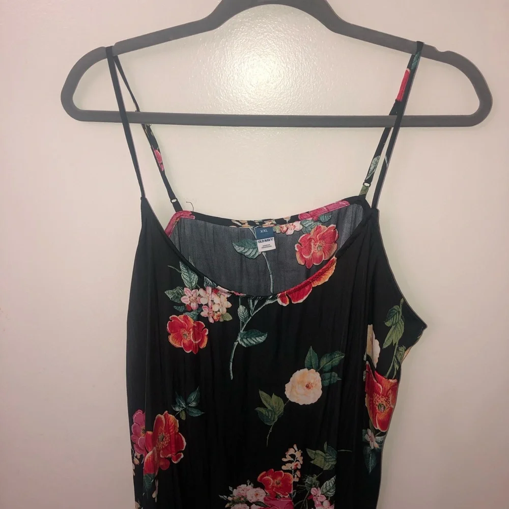 Floral Black Camisole Top - Picture 9 of 10